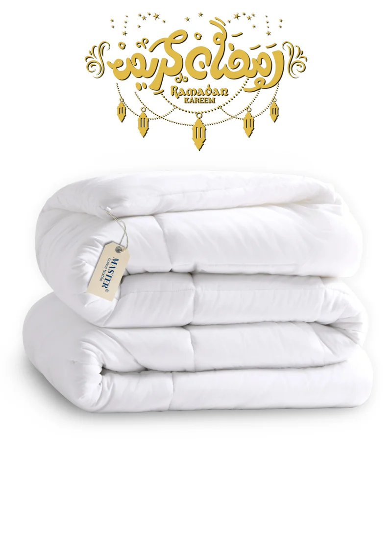 Master Home Textile Comforter Duvet Insert, 240 x 180 cm Queen Size Duvet, 3.3 KG, 350 GSM filling, Quilted All Season Comforter